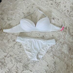 Victoria Secret Push up White Women's Bikini Set 32C & M